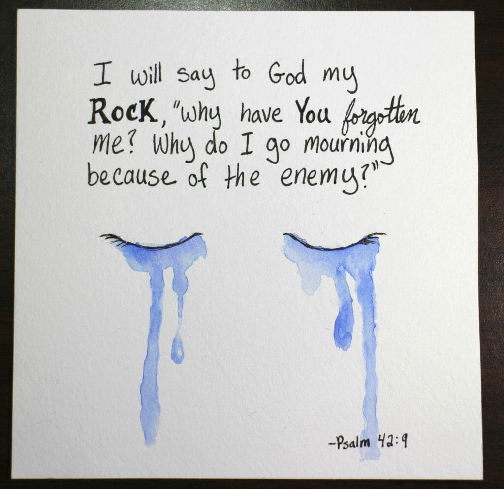 Psalm 42:9 - Watercolor